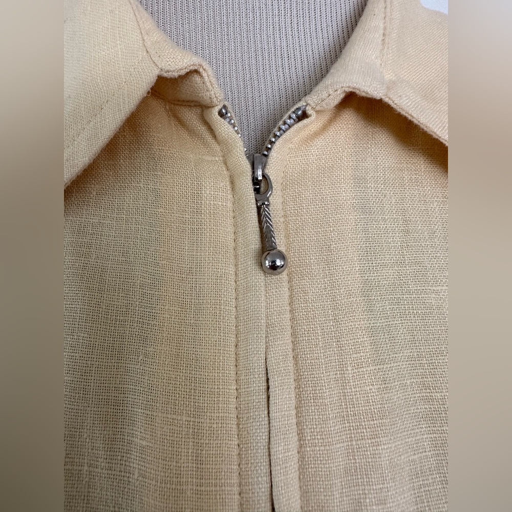Boston proper women’s classic blazer/over shirt tops 100% linen size L - Picture 4 of 9